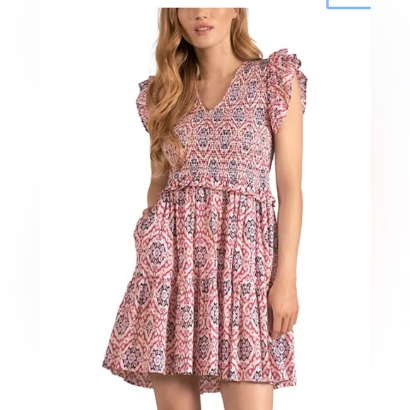 NWT Elan Ikat Dress - Picture 1 of 3